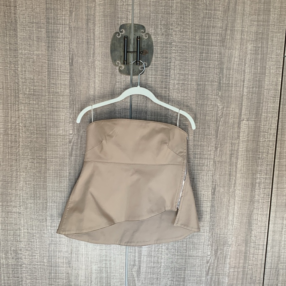 Zara Asymmetric Hem Bustier‎